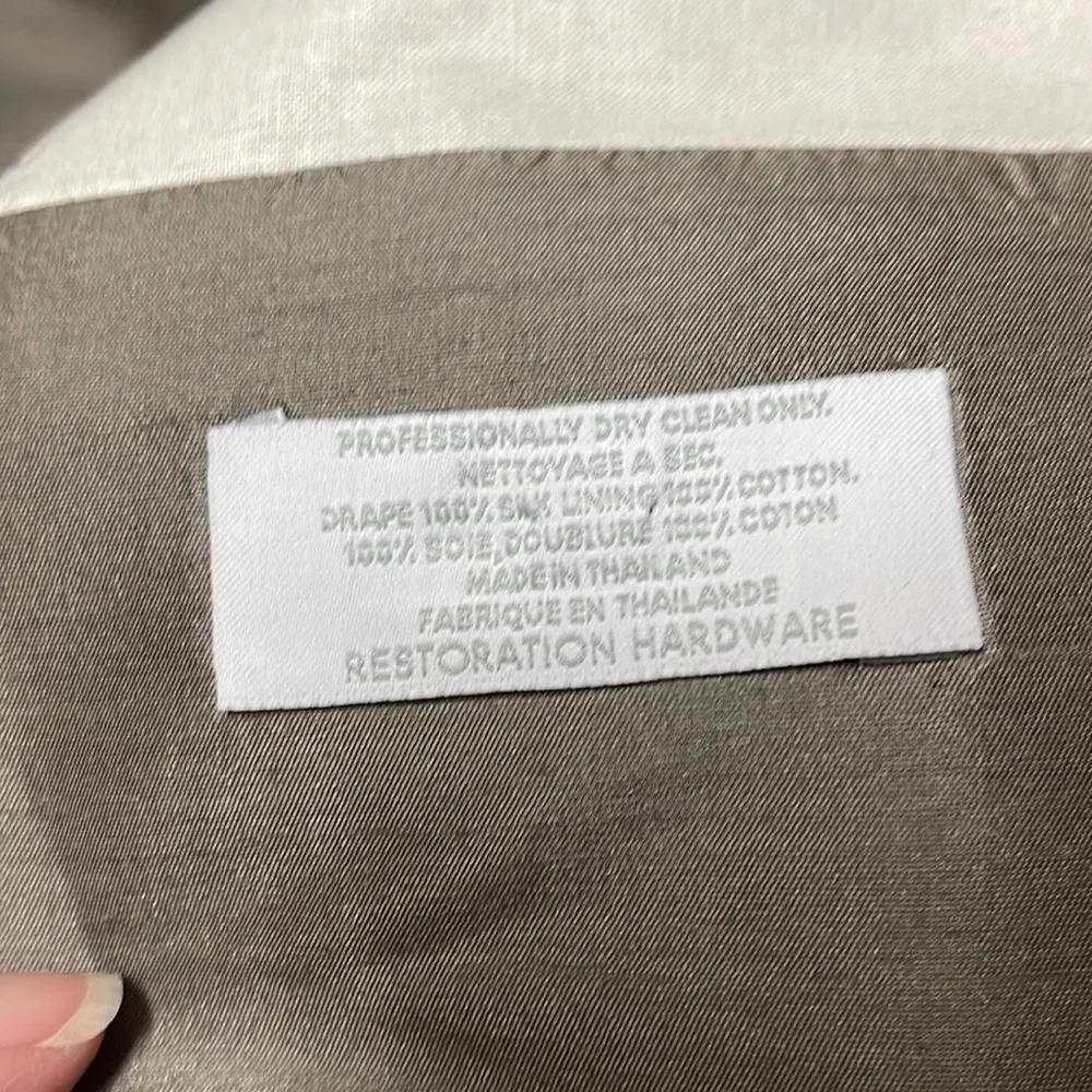 Restoration Hardware Thai Silk Solid Drape